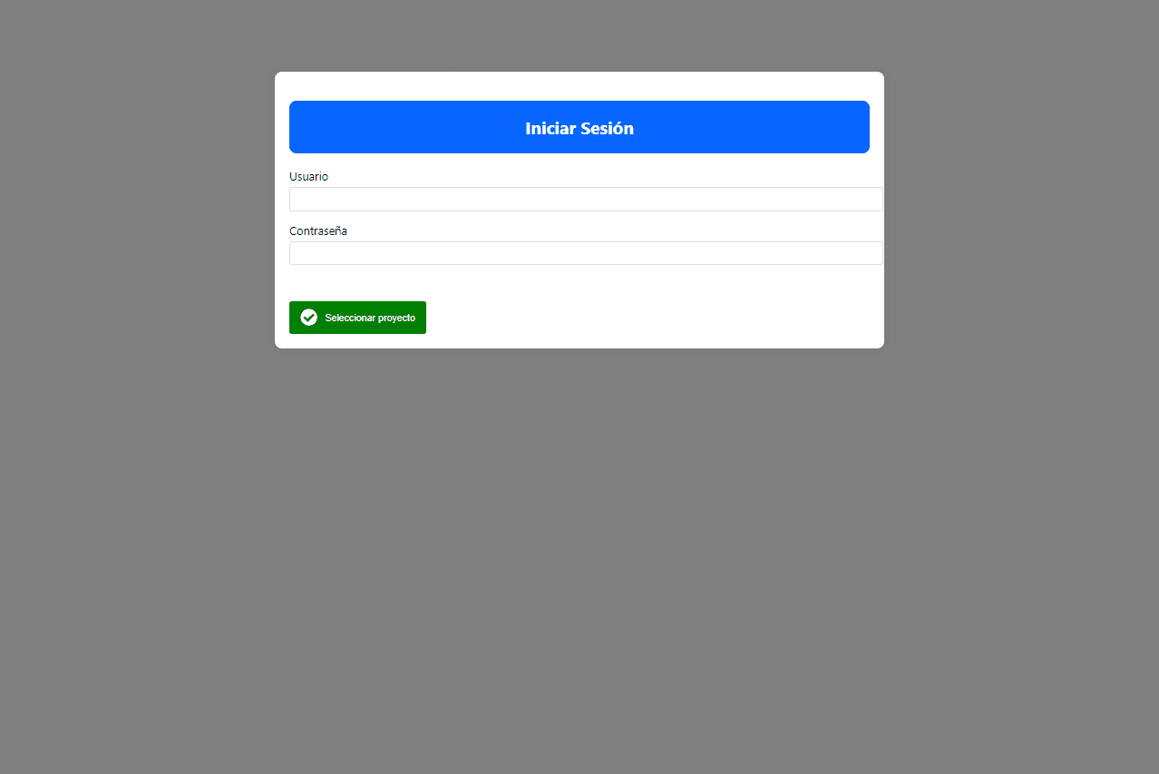 Captura del proyecto Comensales